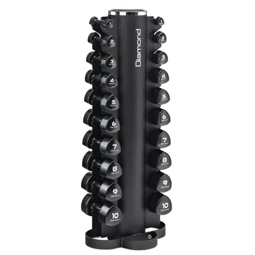 Rastrelliera Diamond per manubri | 2 colonne 10 coppie