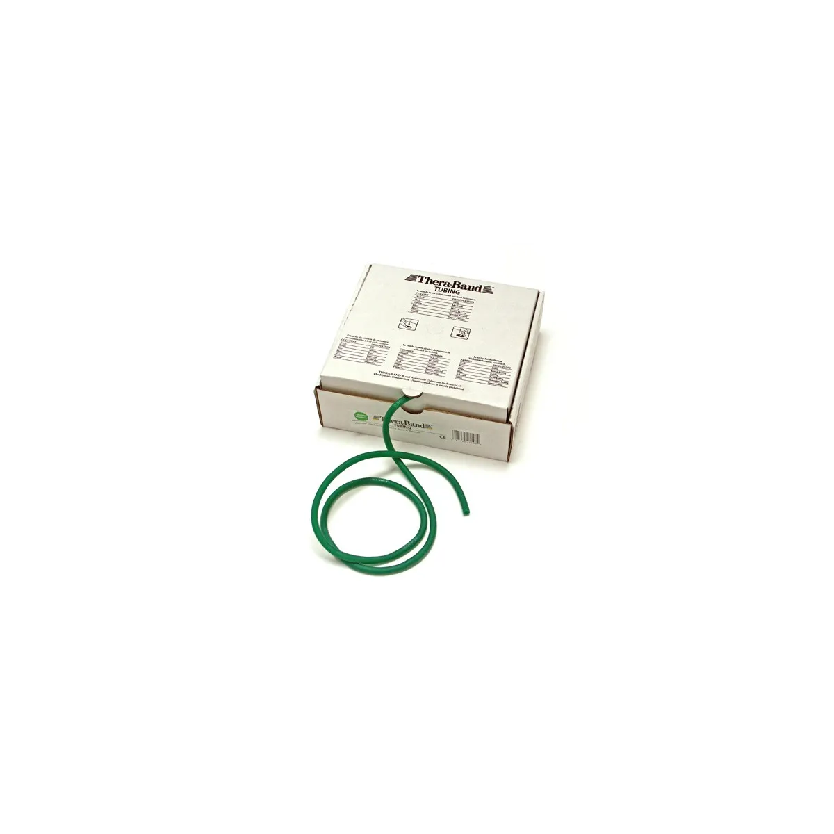 3920. Elastico tubolare Thera-Band colore VERDE, servizio di taglio su misura, prezzo al metro