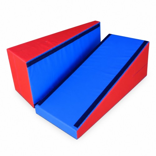 Plinto morbido per ginnastica cm 150x60x60 divisibile in 2 con velcro