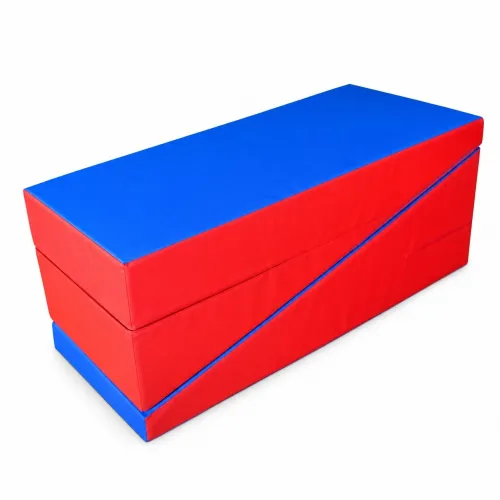 Plinto morbido per ginnastica cm 150x60x60 divisibile in 2 con velcro