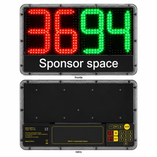Tabellone sostituzione giocatori IP56 | Conquest
