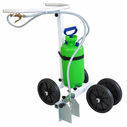 Carrello segnacampo manuale a spruzzo con serbatoio da 10 litri
