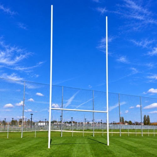 Coppia di porte da rugby in alluminio da competizione 11 metri