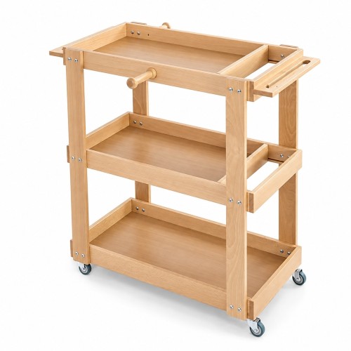 Carrello portattrezzi in legno per psicomotricit&Atilde;&nbsp;