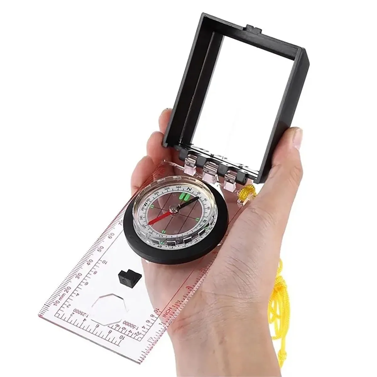 Bussola orienteering con specchio richiudibile | Conquest