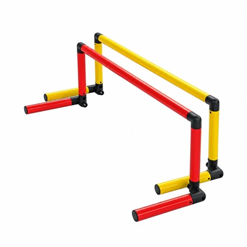 Ostacolo 30 cm richiudibile regolabile in PVC rosso