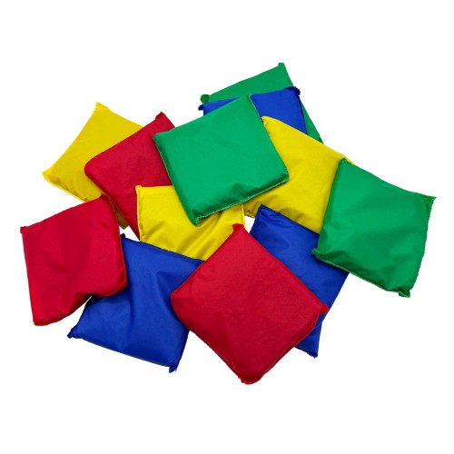 Set 12 sacchetti da lancio colorati 12 x 12 cm