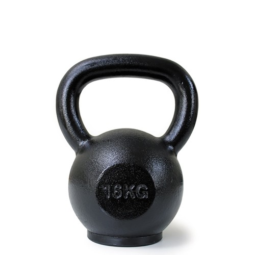Kettlebell 16 kg in ghisa con base in gomma