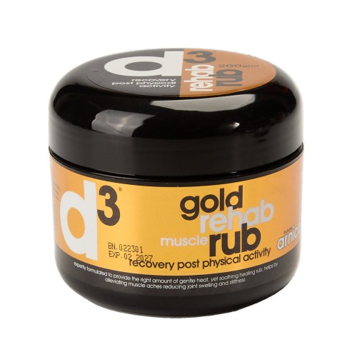 Crema massaggio lenitiva con arnica D3 Gold Rehab Muscle Rub 250 ml