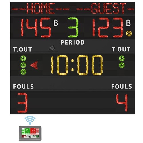 Tabellone elettronico H30N FIBA con console | Conquest
