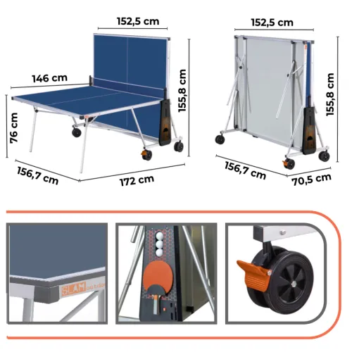 Tavolo ping pong Garlando Slam Outdoor | Conquest