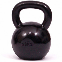 Kettlebell da 28 kg in ghisa con base in gomma | Qualità professionale