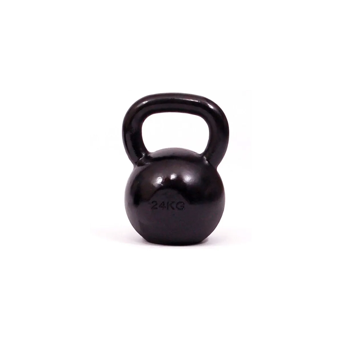 kettlebell in metallo da 24 kg, con base in gomma
