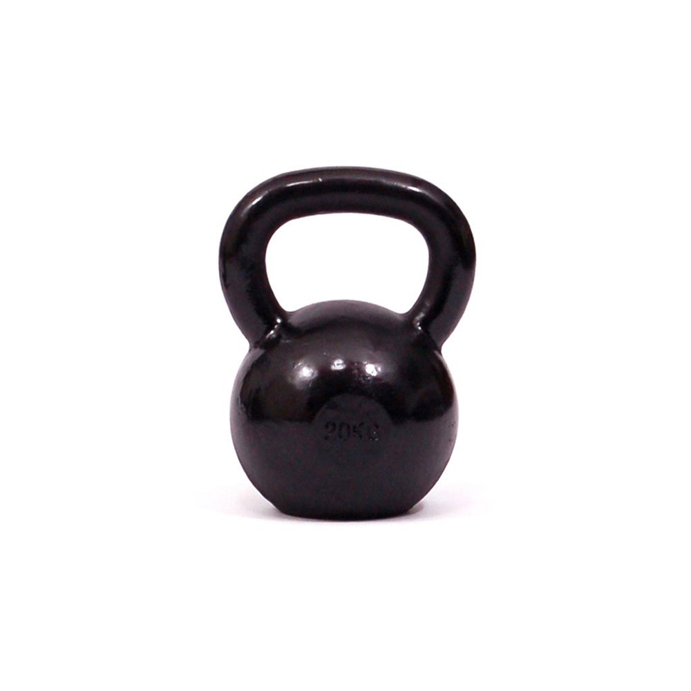 kettlebell 20 kg in ghisa verniciata, base antiurto