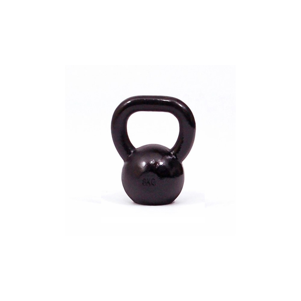 Kettlebell kg 8 in ghisa con base in gomma | Professionale