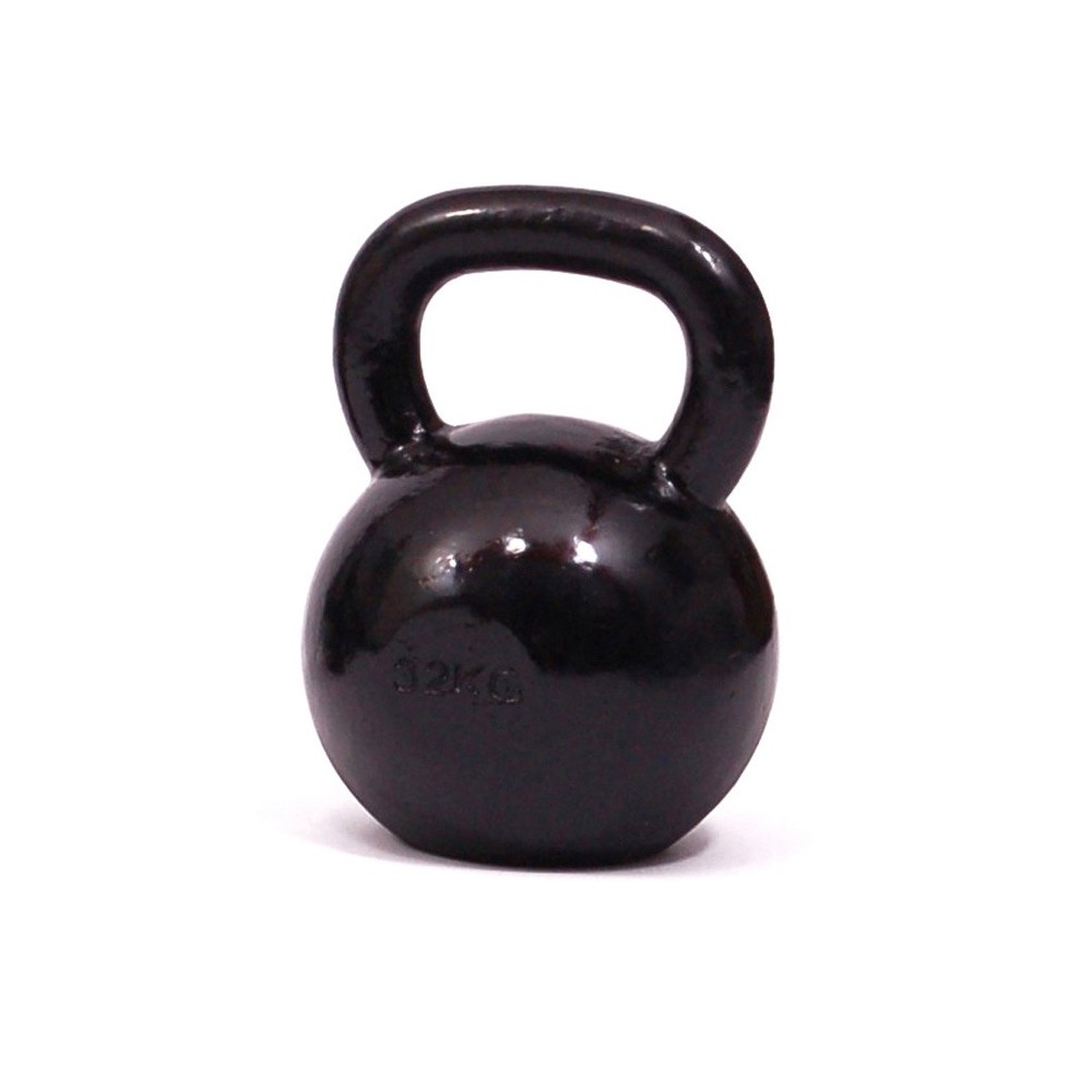 Kettlebell da 32 kg in ghisa con base in gomma | Conquest