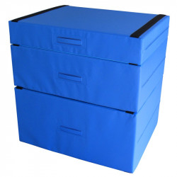 Plyo Boxes per pliometria, set di 3 moduli altezza totale 90 cm