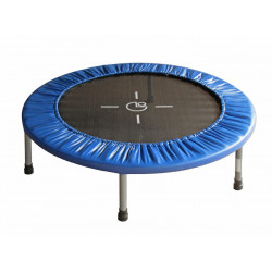 Mini trampolino elastico cm 97x22H con protezione, fisso o pieghevole