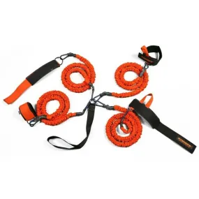 Double Gun Stroops, 4 elastici 140 cm. con polsiere, cavigliere e attacco universale