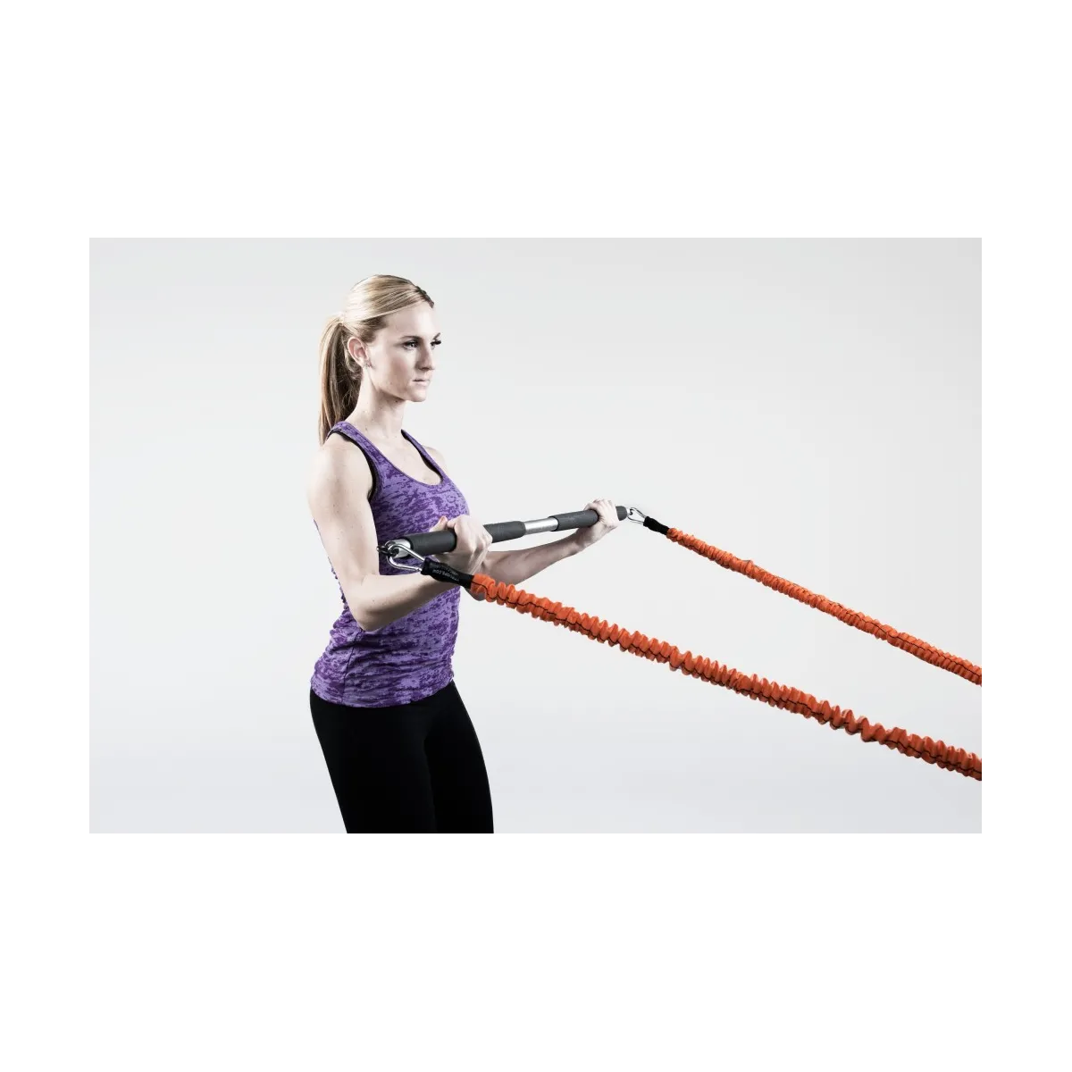 Barra Corebar Stroops per rip training, in alluminio o acciaio inox, doppio anello