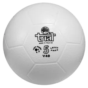 Pallone calcio in gomma sintetica Trial V40, misura 5