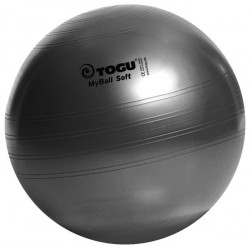 Fitball nera Togu per palestra, diametro da 55 a 75 cm