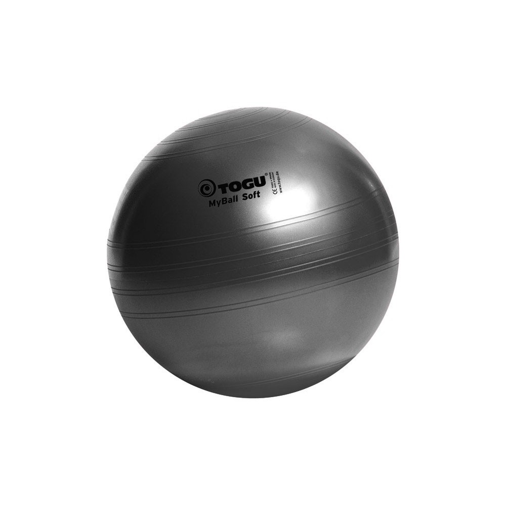 Fitball nera Togu per palestra, diametro da 55 a 75 cm