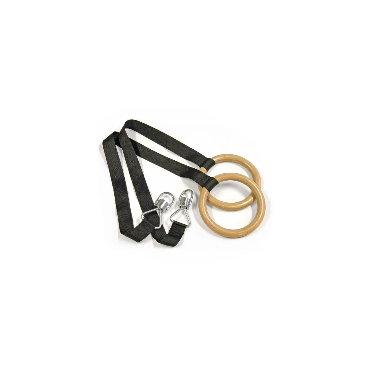 Coppia di anelli con funi in nylon e snodi