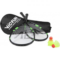 Vendita set per speedminton con 2 racchette, 3 volani veloci, borsa