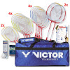 Set didattico con 12 racchette Victor Concept con borsa