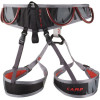 Imbracatura per arrampicata Camp Flint con cinturone e cosciali imbottiti e regolabili, anello No-Twist, taglia S-M-L
