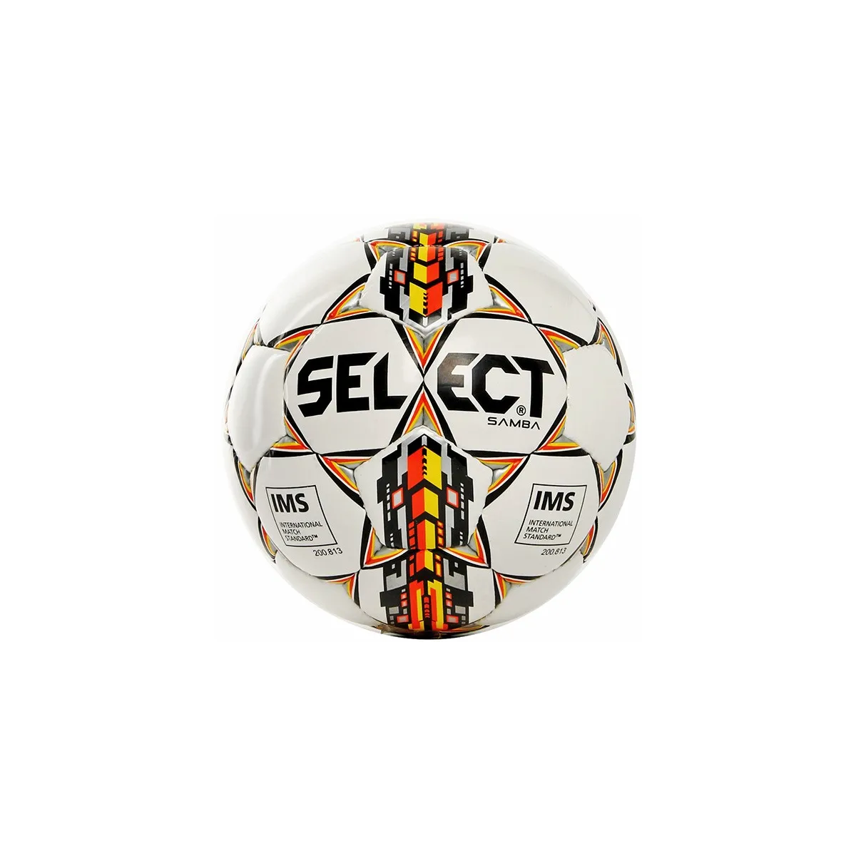 pallone calcio Select Samba misura 5 bianco giallo nero argento