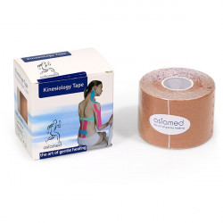 Tape kinesiologico beige, rotolo da 5 mt x 5