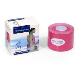 Tape kinesiologico fucsia, rotolo da 5 mt x 5