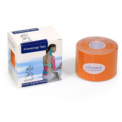 tape kinesiologico arancione da 5 cm, lunghezza 5 mt