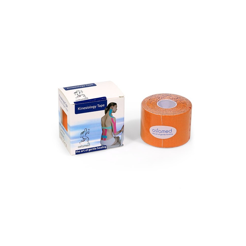 tape kinesiologico arancione da 5 cm, lunghezza 5 mt