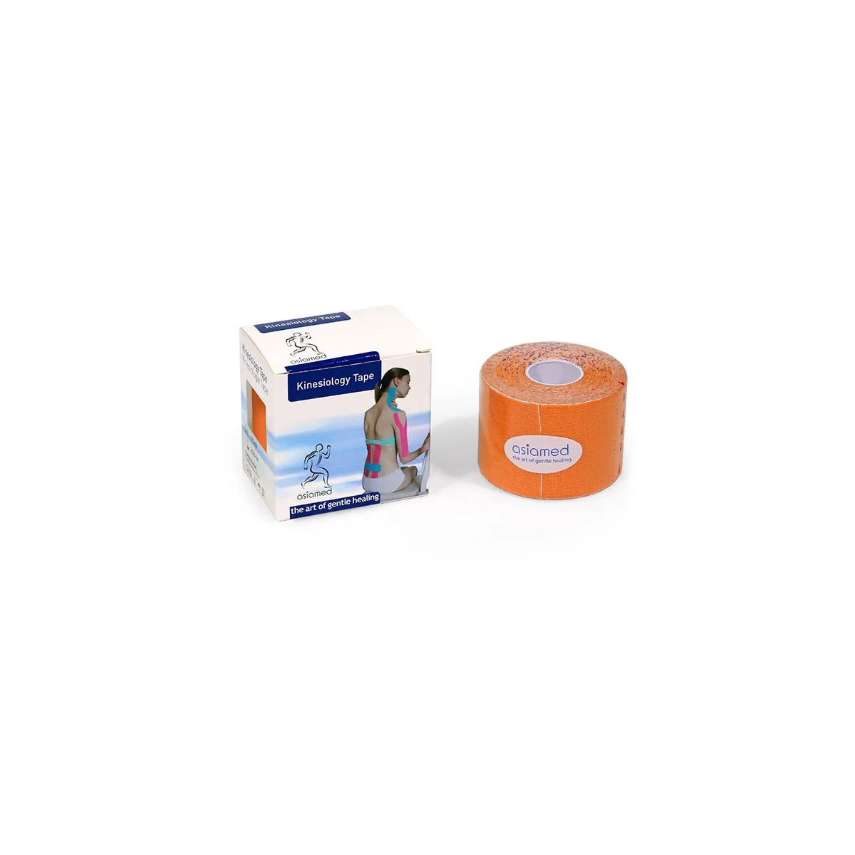 tape kinesiologico arancione da 5 cm, lunghezza 5 mt