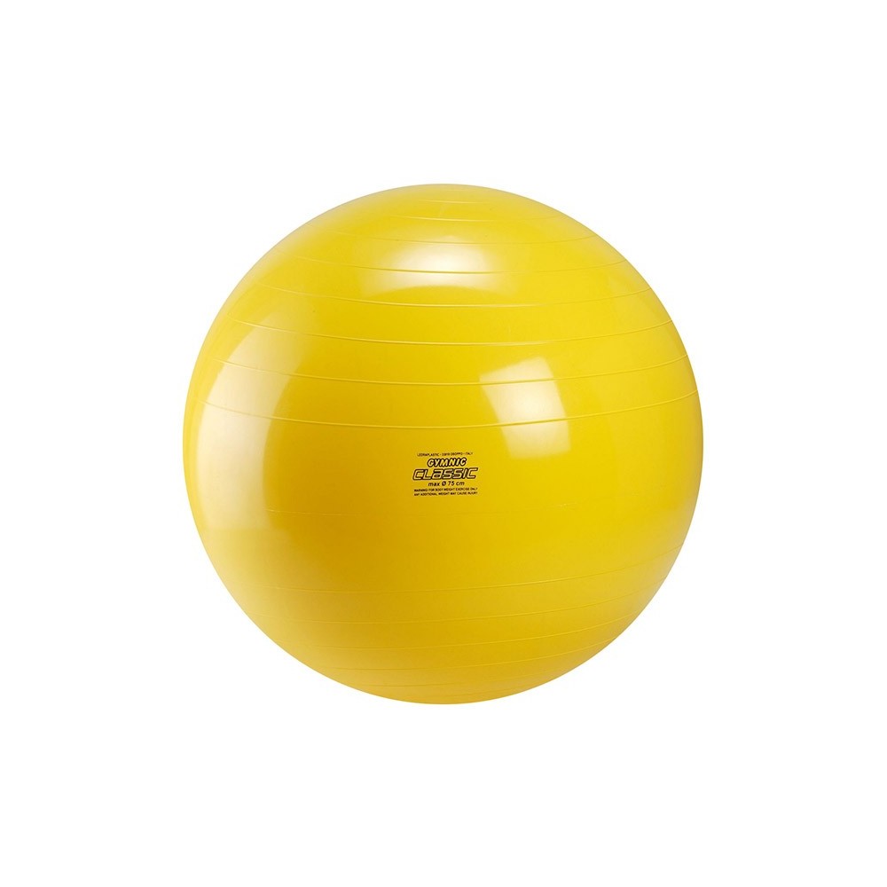 Palla Gymnic Classic da 75 cm | Colore giallo, finitura lucida