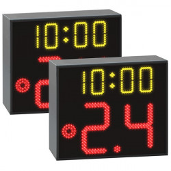 Coppia indicatori 24 secondi con tempo di gioco, omologati FIBA