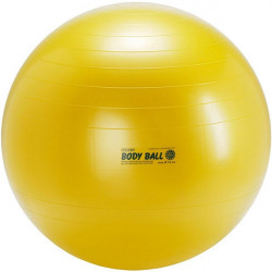 Palla BodyBall da 75 cm | Colore giallo, finitura traslucida