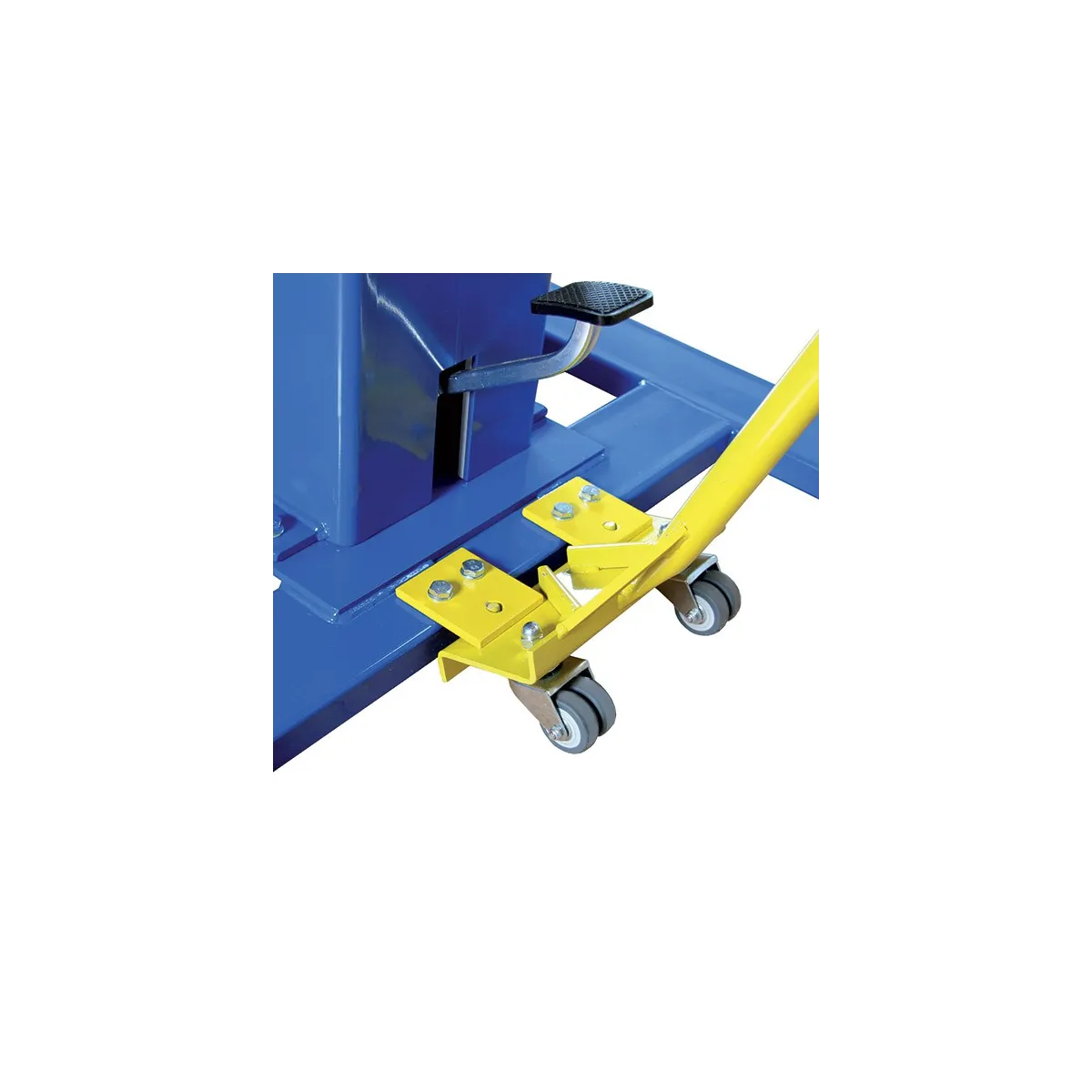 Tavola per volteggio Baenfer ST-4 dettaglio sistema di regolazione e carrello
