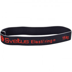 Elastiring Sveltus | Loop in tessuto elastico 15 kg | Nero - Forte