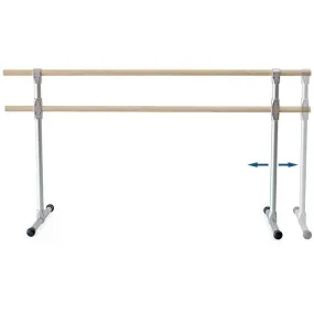 Sbarra danza mobile modello Accademia da 2 m, gambe traslabili