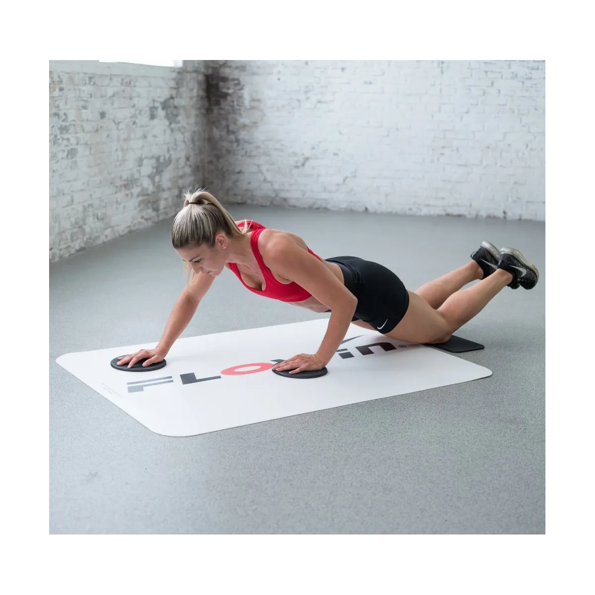 Flowin Sport completo di pads e borsa a tracolla, in uso