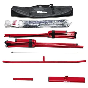 Rete mobile Wilson per Pickleball smontata