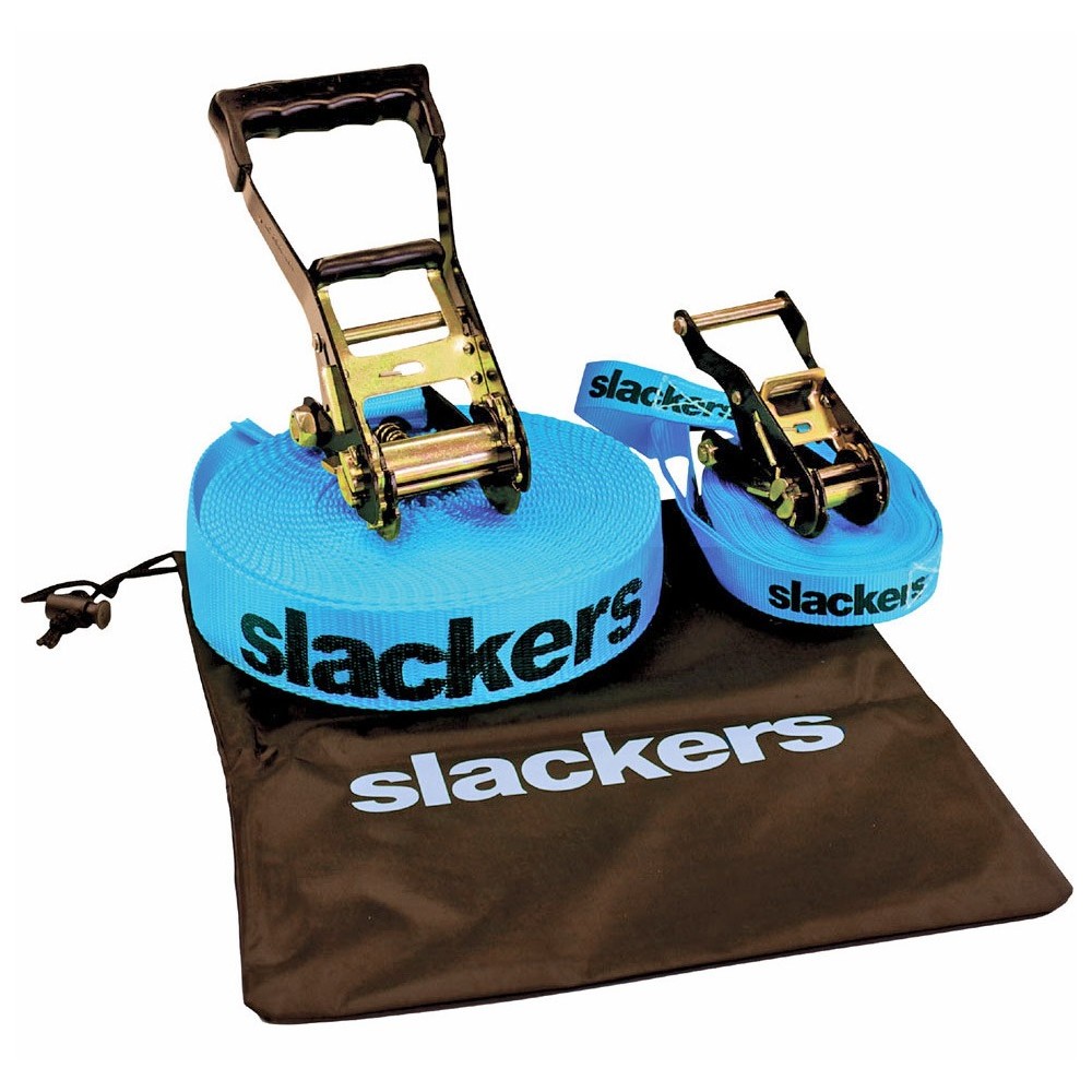 Slackers Slackline Classic da 15 m con cinghia di sostegno