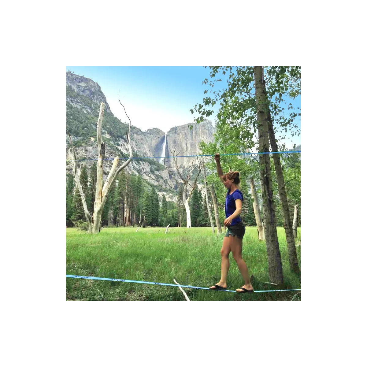 Slackers Slackline classic 15 m con linea di assistenza