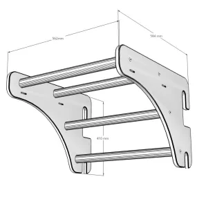Dimensioni espansione per spalliera