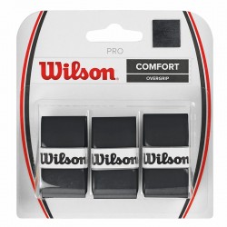 Overgrip Wilson Ultra Wrap colore nero, confezione da 3