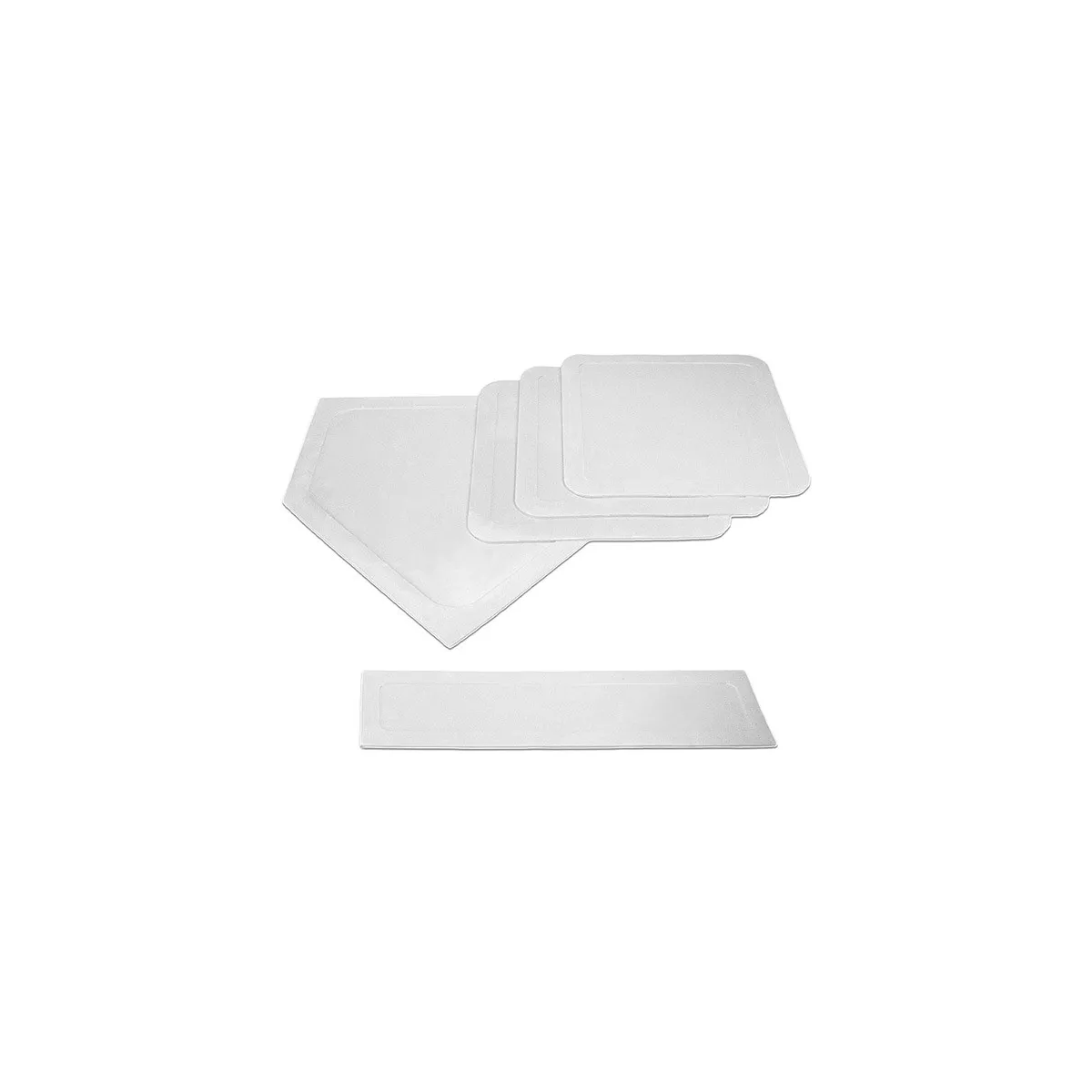 Set di basi e pedana in gomma da palestra per baseball e softball